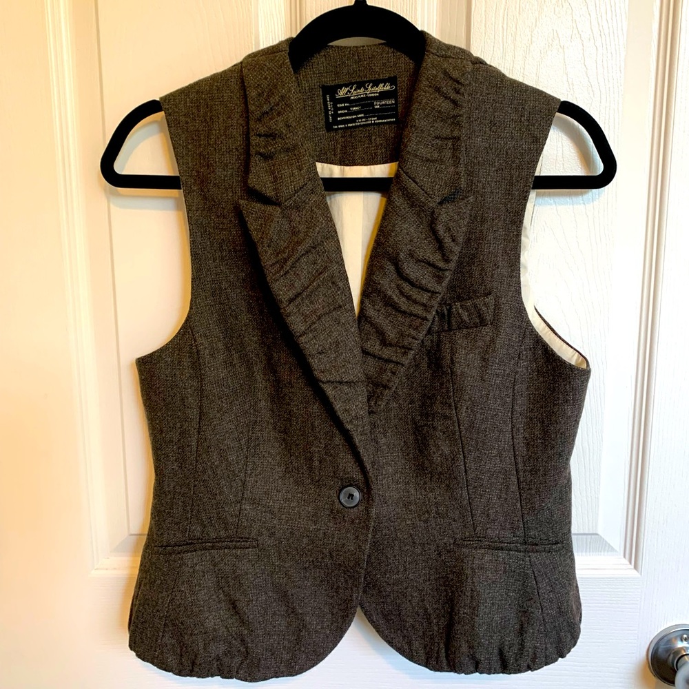 Women’s ALLSAINTS wool tweed vest UK 14